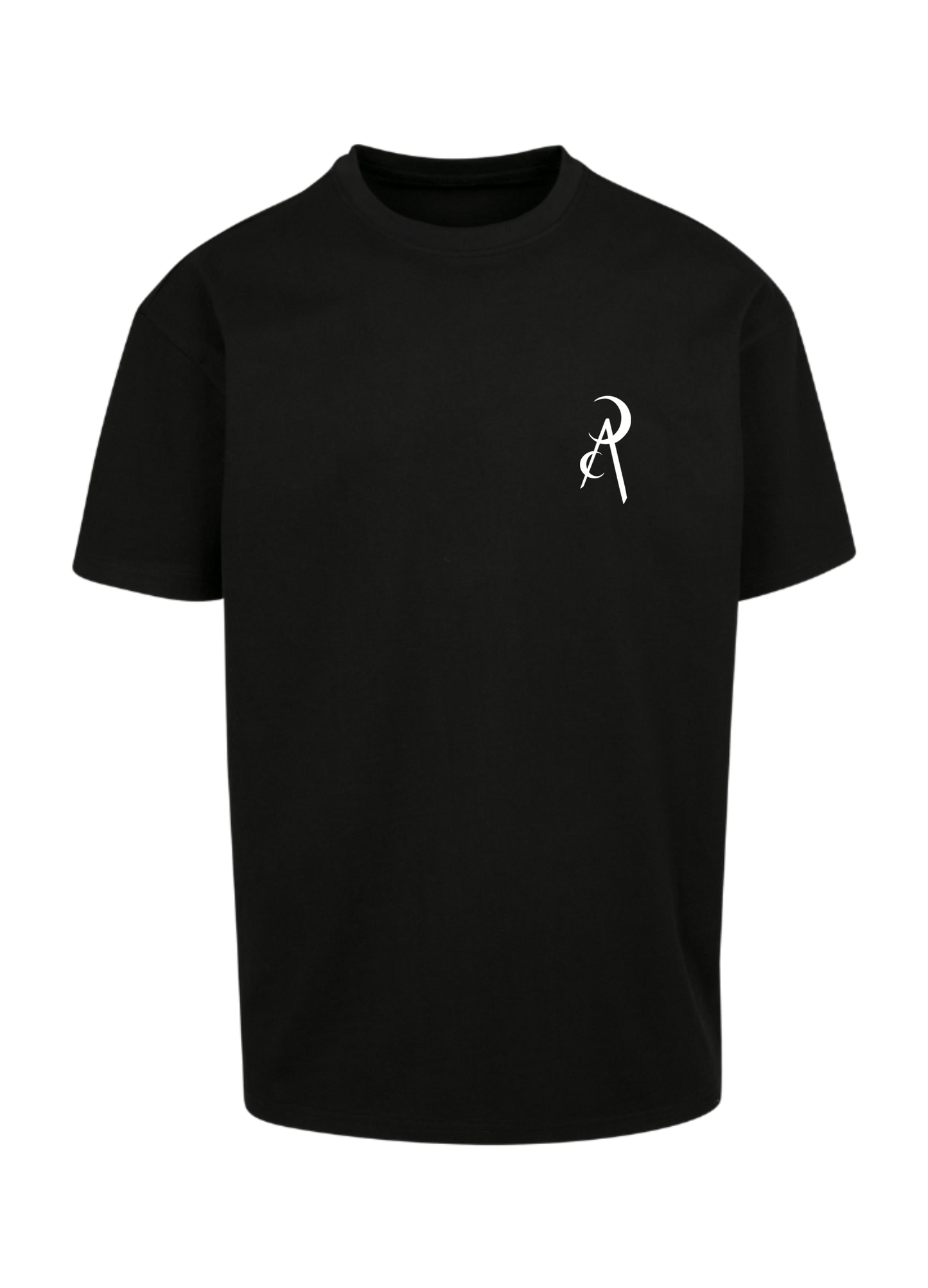 Oversized Long T-Shirt Evelyn Black - Blue